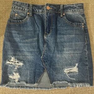 Denim Skirt with Pockets!